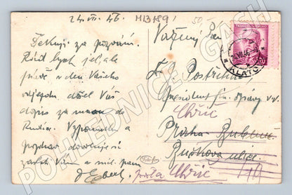 Pohlednice Klatovy 1946 stará prošlá poštou (M13189)