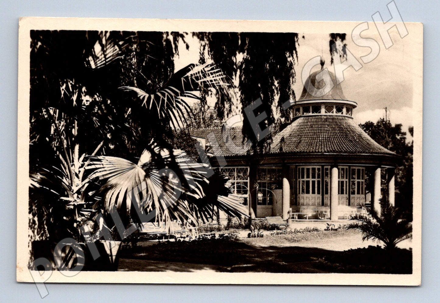 Pohlednice Poděbrady hudební pavilon park Julia Fučíka 1951 (M13191)
