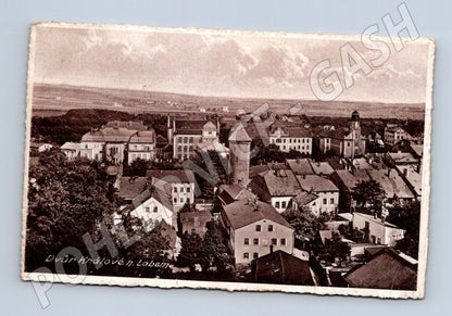 Pohlednice Dvůr Králové nad Labem stará 1928 razítko (M13195)