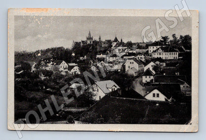 Pohlednice Zruč nad Sázavou zámek celkový pohled (M13196)