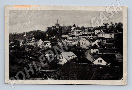 Pohlednice Zruč nad Sázavou zámek celkový pohled (M13196)