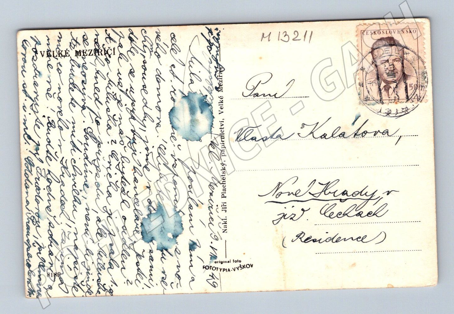 Pohlednice Velké Meziříčí historická (M13211)