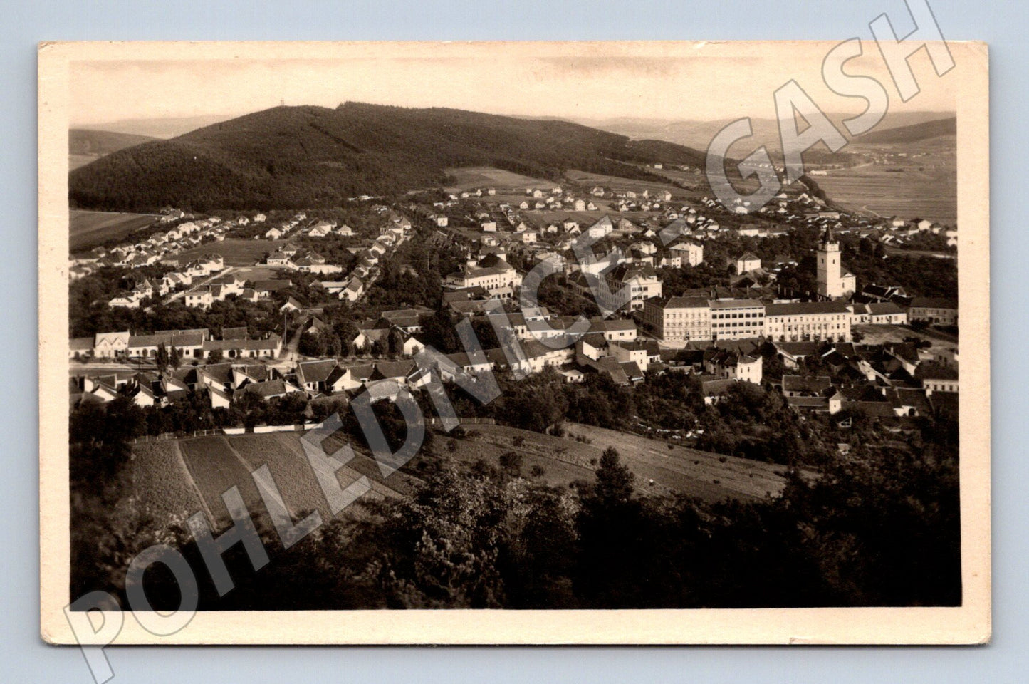 Pohlednice Tišnov letecký pohled (M13213)