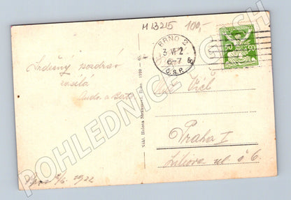 Pohlednice Brno celkový pohled 1922 černobílá (M13215)