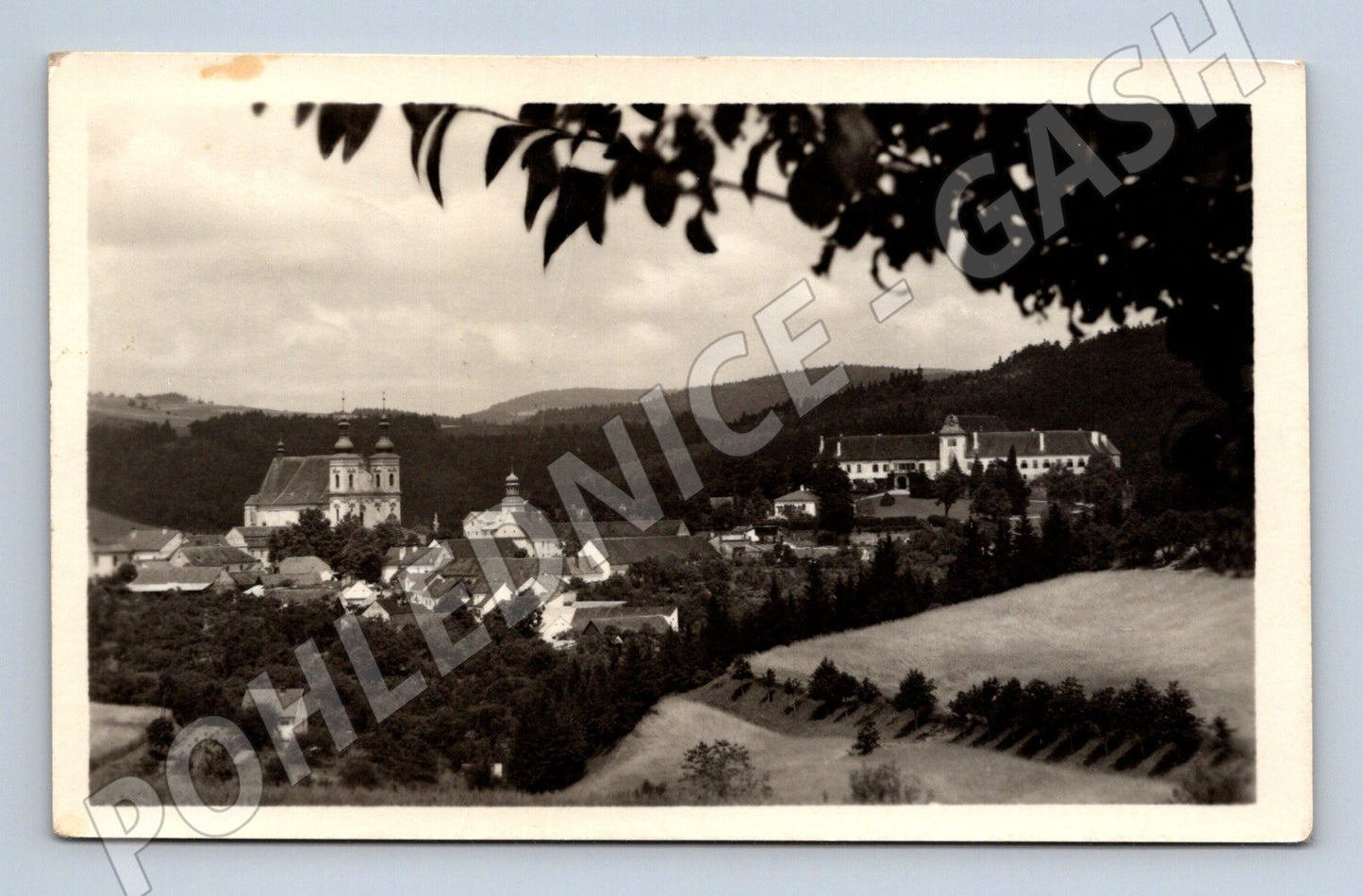 Pohlednice Lomnice u Tišnova odeslaná 1951 (M13216)