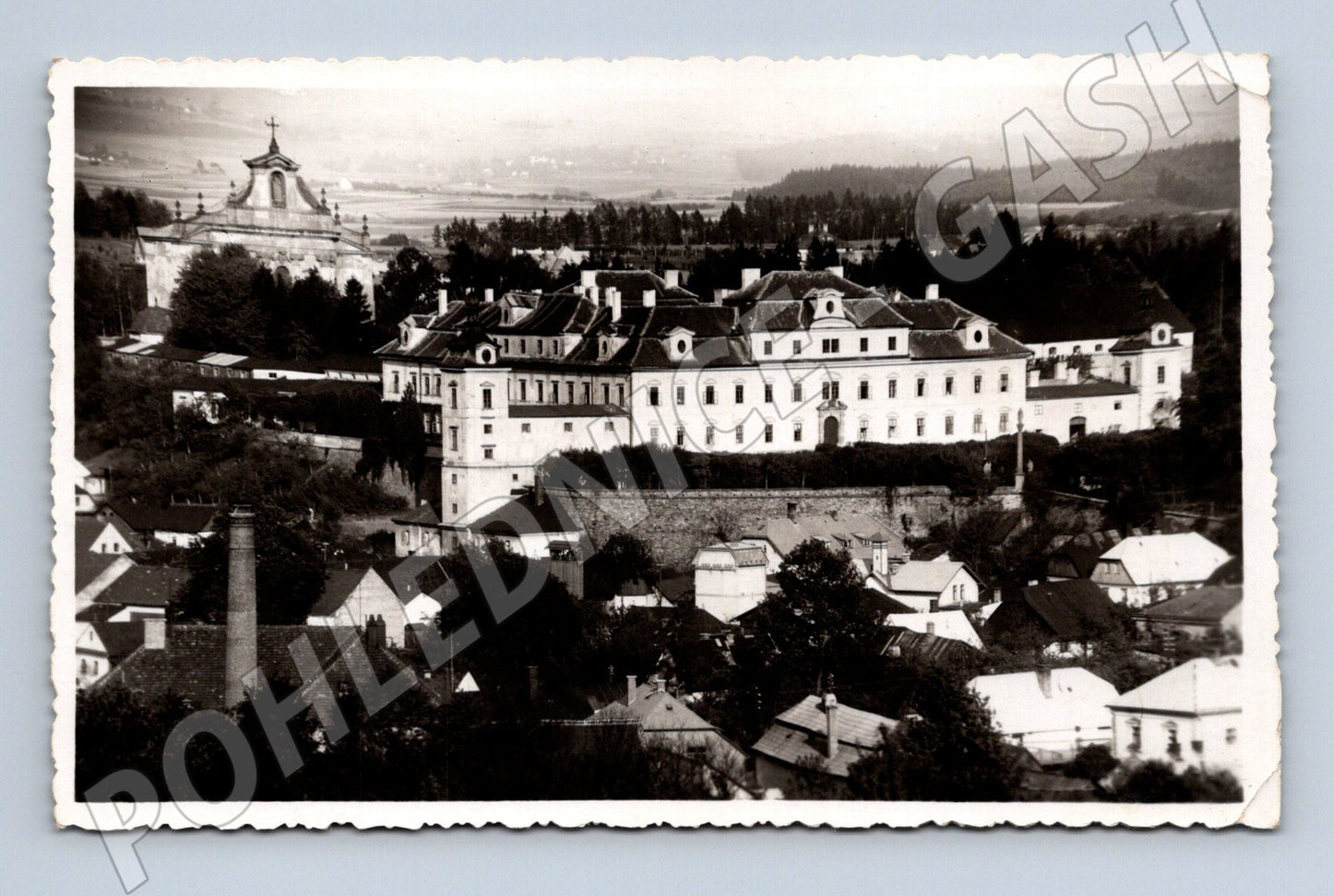 Pohlednice Rychnov nad Kněžnou zámek historická 1935 (M13236)