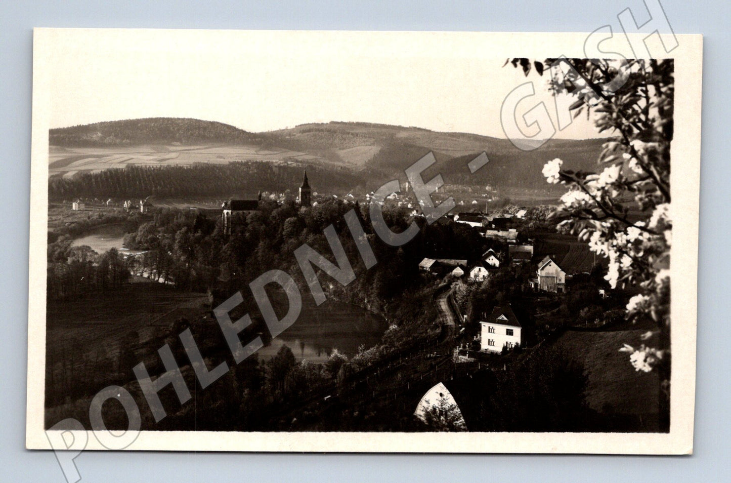 Pohlednice Sázava nad Sázavou celkový pohled Orbis (M13237)