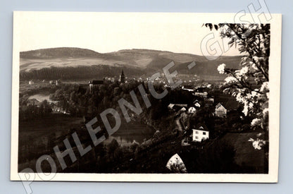 Pohlednice Sázava nad Sázavou celkový pohled Orbis (M13237)