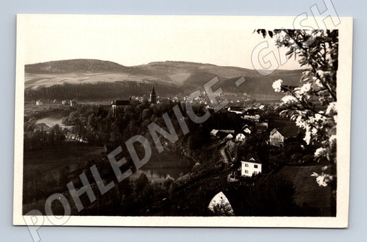 Pohlednice Sázava nad Sázavou celkový pohled Orbis (M13237)