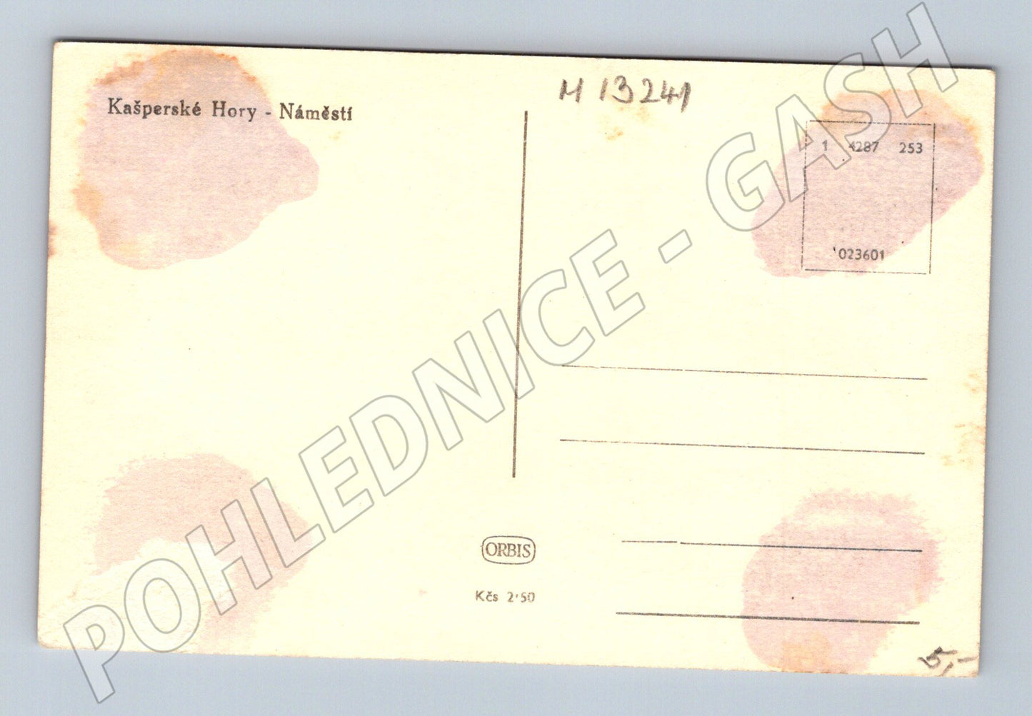 Pohlednice Kašperské Hory náměstí stará (M13241)