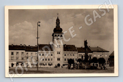 Pohlednice Fulnek Komenského náměstí radnice historická (M13244)