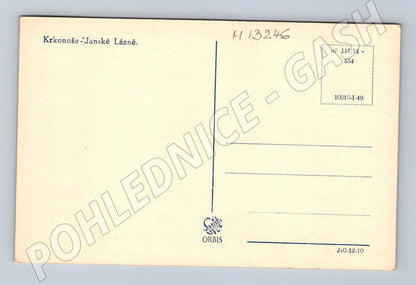 Pohlednice Janské Lázně Krkonoše Orbis 1. polovina 20. století(M13246)