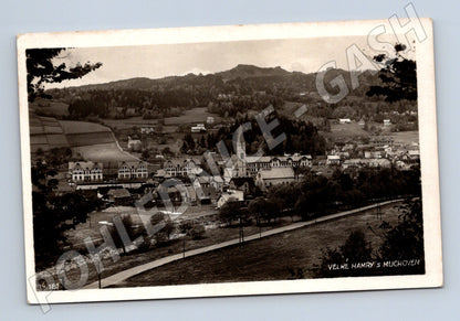 Pohlednice Velké Hamry s Muchovem historická do 1950 (M13251)