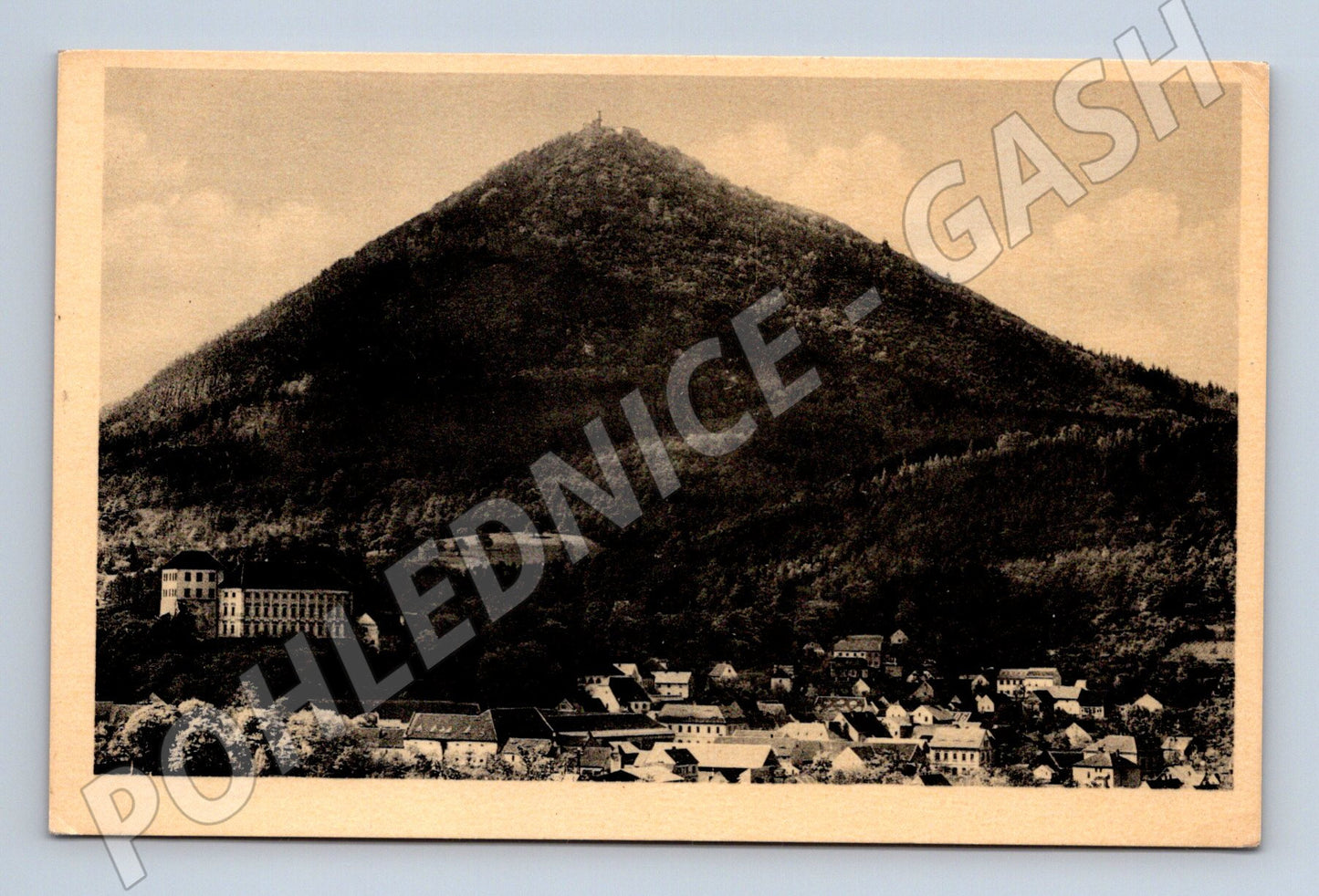 Pohlednice Milešovka Československo černobílá (M13254)