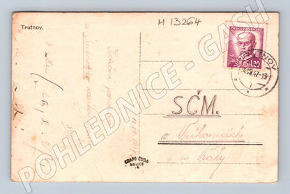 Pohlednice Trutnov historická razítko 1947 (M13264)