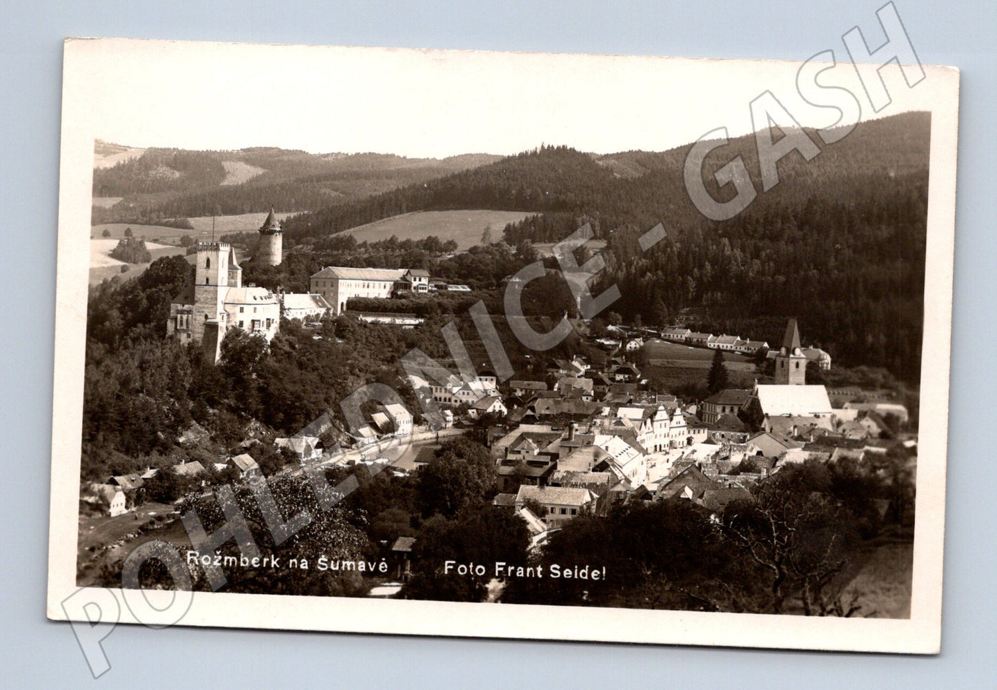 Pohlednice Rožmberk na Šumavě historická Frant Seidel (M13265)