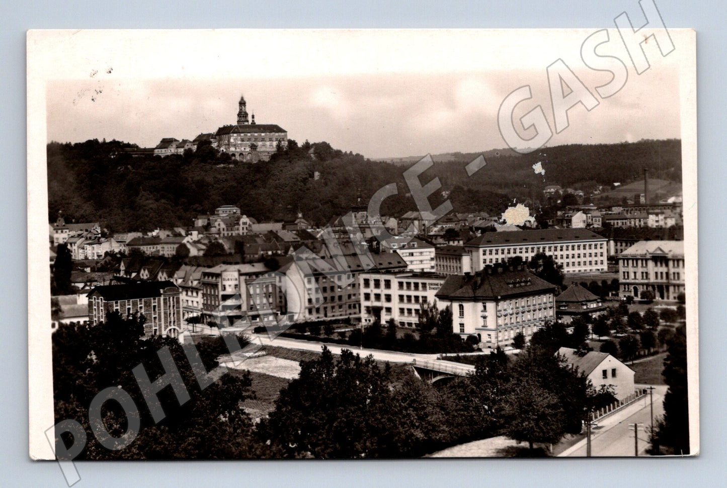 Pohlednice Náchod zámek historická 1941 (M13272)