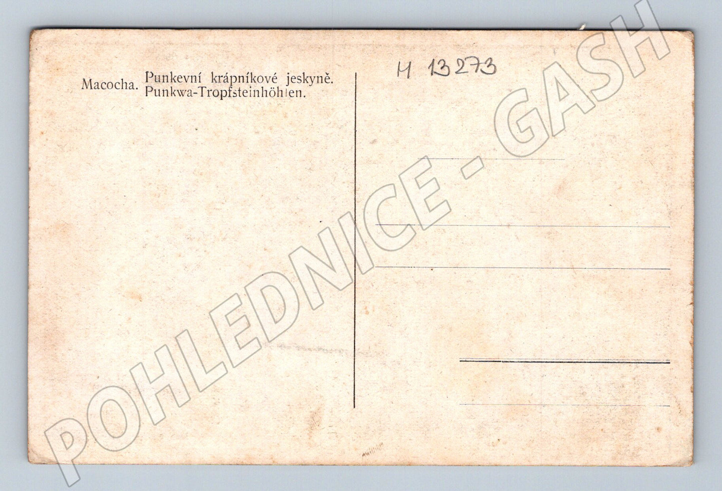Pohlednice Punkevní jeskyně Macocha stará do 1950 (M13273)