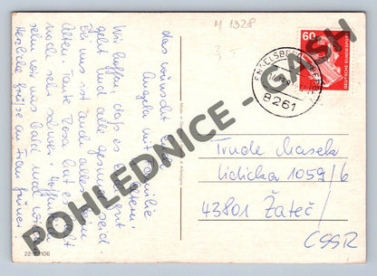 Pohlednice Německo 1981 vánoční do ČSSR (M1328)