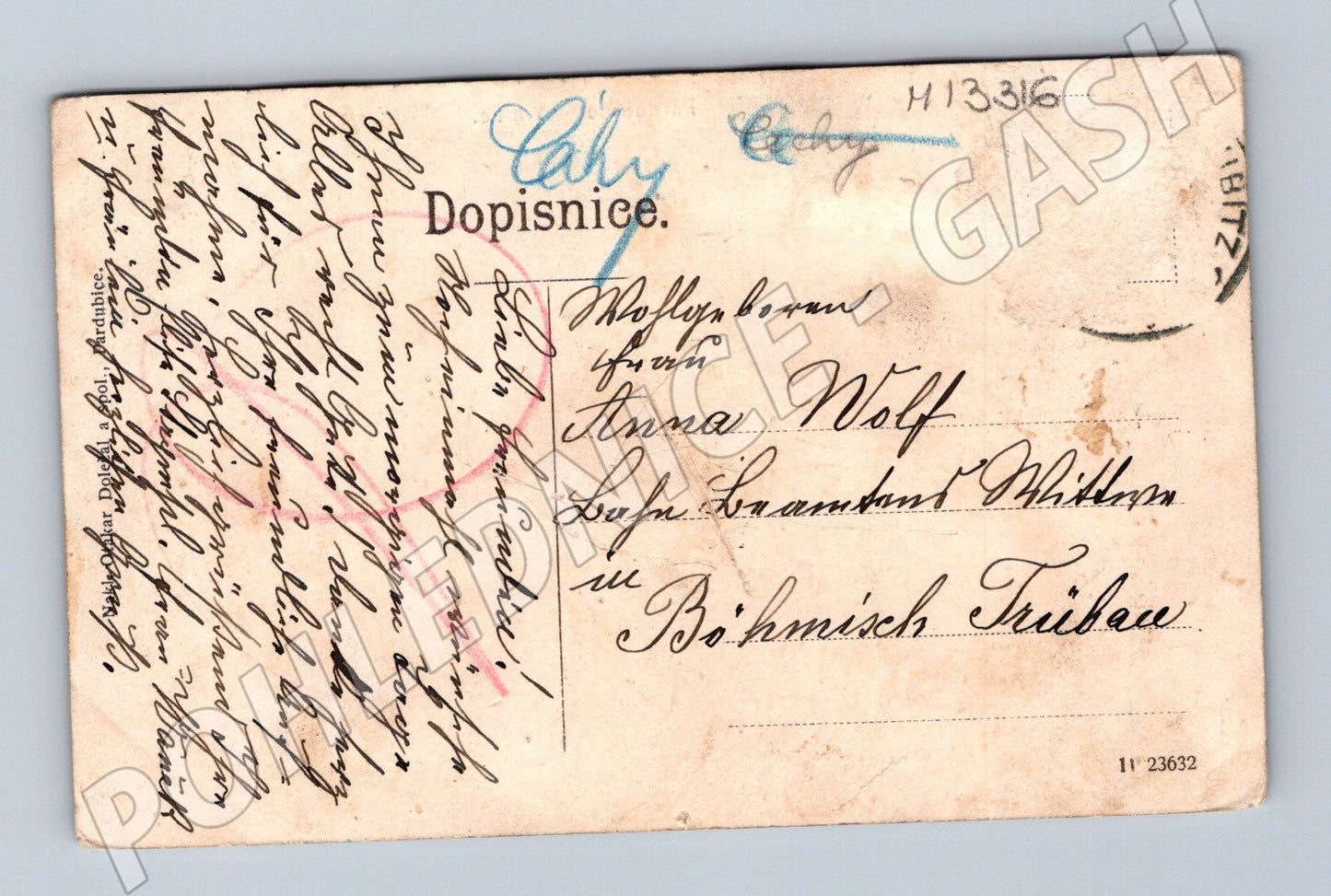 Pohlednice Pardubice Vinice stará do 1950 (M13316)