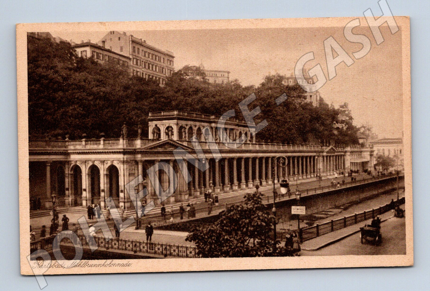 Pohlednice Karlovy Vary Mlýnská kolonáda stará (M13322)