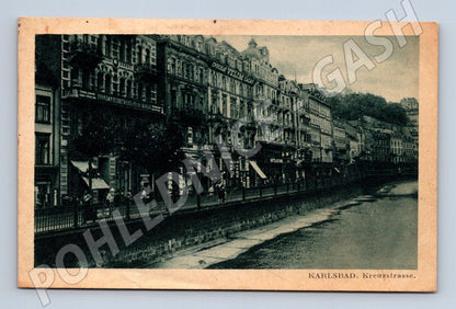 Pohlednice Karlovy Vary Kreuzstrasse Karlsbad (M13325)
