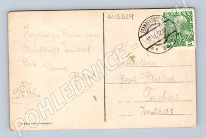 Pohlednice Františkovy Lázně Kurhaus a zahrady 1912 (M13329)