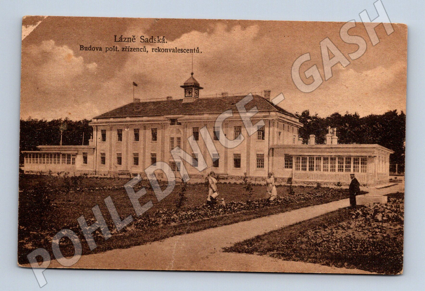 Pohlednice Lázně Sadská historická poštou prošlá (M13344)