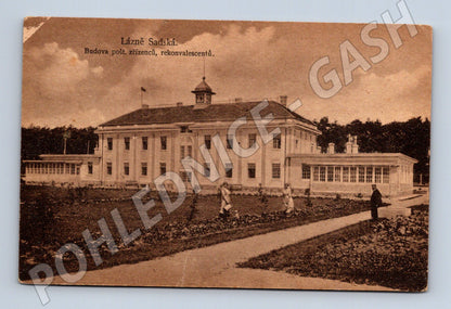Pohlednice Lázně Sadská historická poštou prošlá (M13344)
