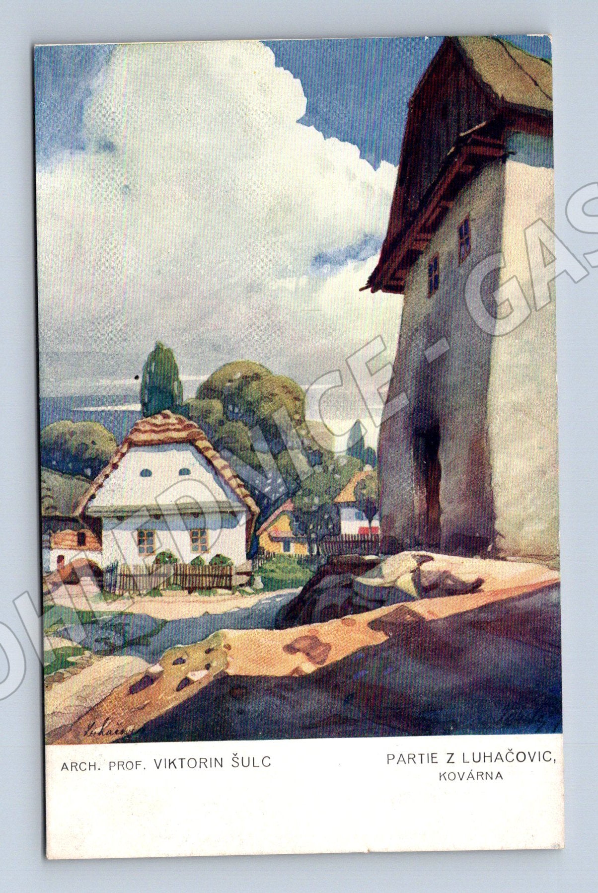 Pohlednice Luhačovice Kovárna Viktorín Šulc (M13362)