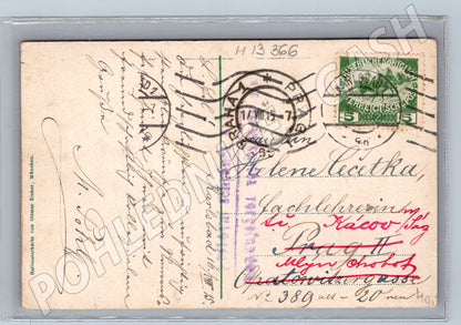 Pohlednice Karlovy Vary Mühlbrunnenquai 1915 (M13366)