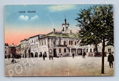 Pohlednice Lipník nad Bečvou náměstí historická (M13385)