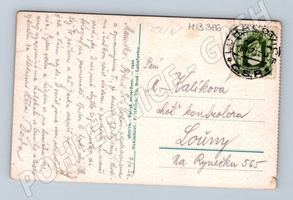 Pohlednice Lázně Luhačovice pohled z lesní cesty 1922 (M13386)