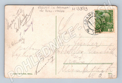 Pohlednice Vranov nad Dyjí historická odeslaná 1908 (M13393)
