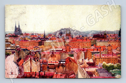 Pohlednice Brno panorama historická 1933 (M13395)