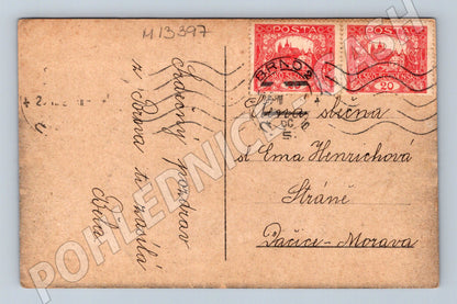 Pohlednice Brno Špilberk historická poštovní 1920 (M13397)