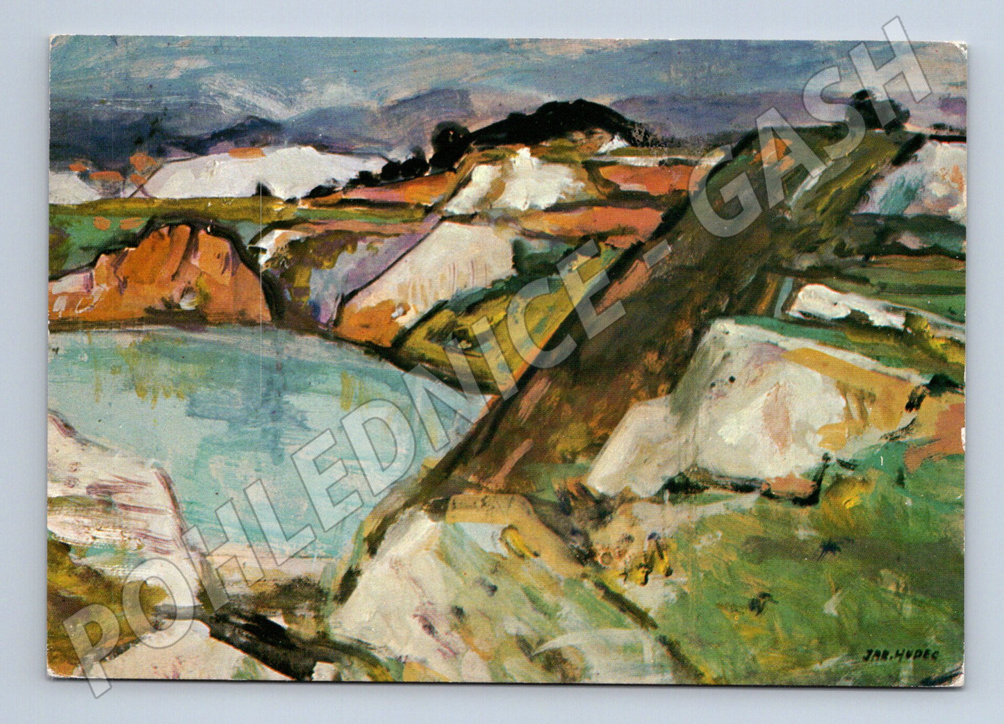 Pohlednice Jaroslav Hudec Kaolínový lom 1978 (M13424)