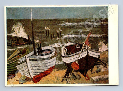 Pohlednice Fischerboote am Strand – rybářské lodě (M13427)