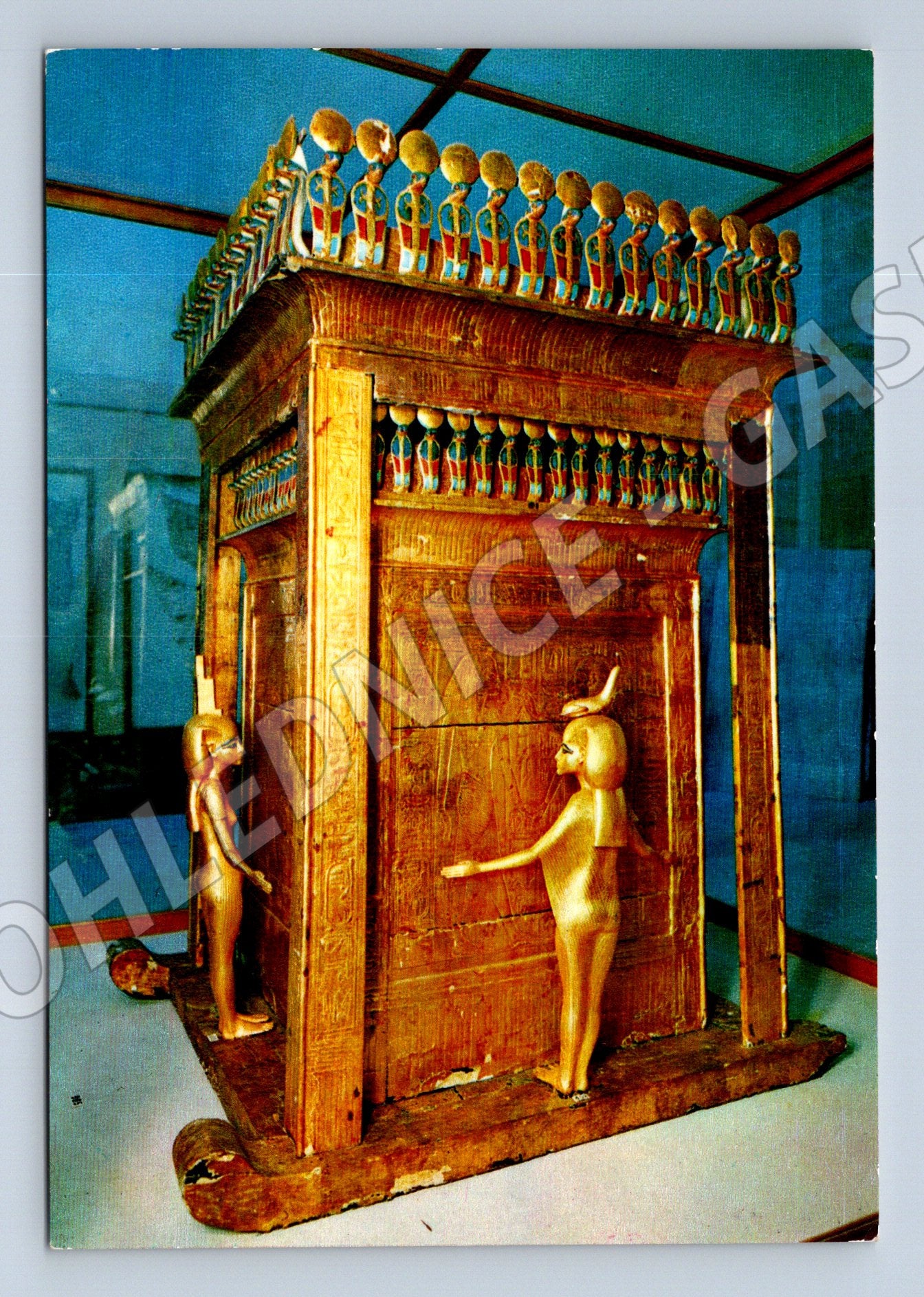 Pohlednice Zlatá kanopová truhla Egyptské muzeum (M13437)