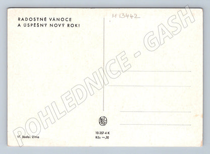 Pohlednice zimní krajina Vánoční pohlednice (M13442)