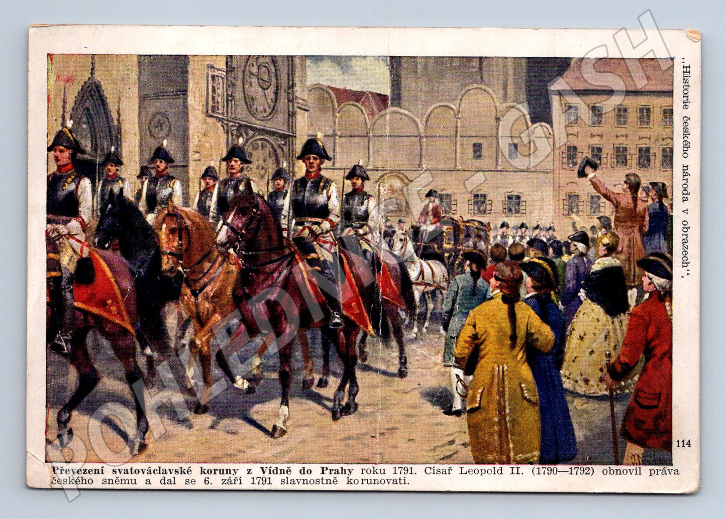 Pohlednice Převoz svatováclavské koruny do Prahy (M13459)