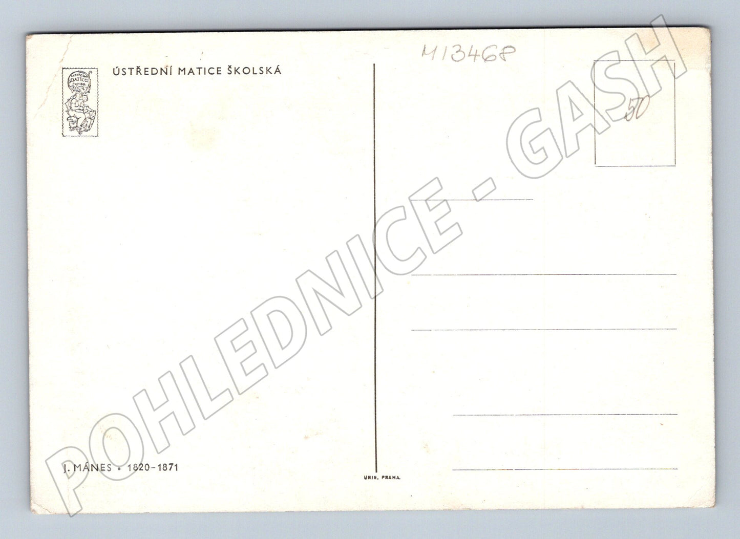 Pohlednice J. Mánes – malířství (M13468)