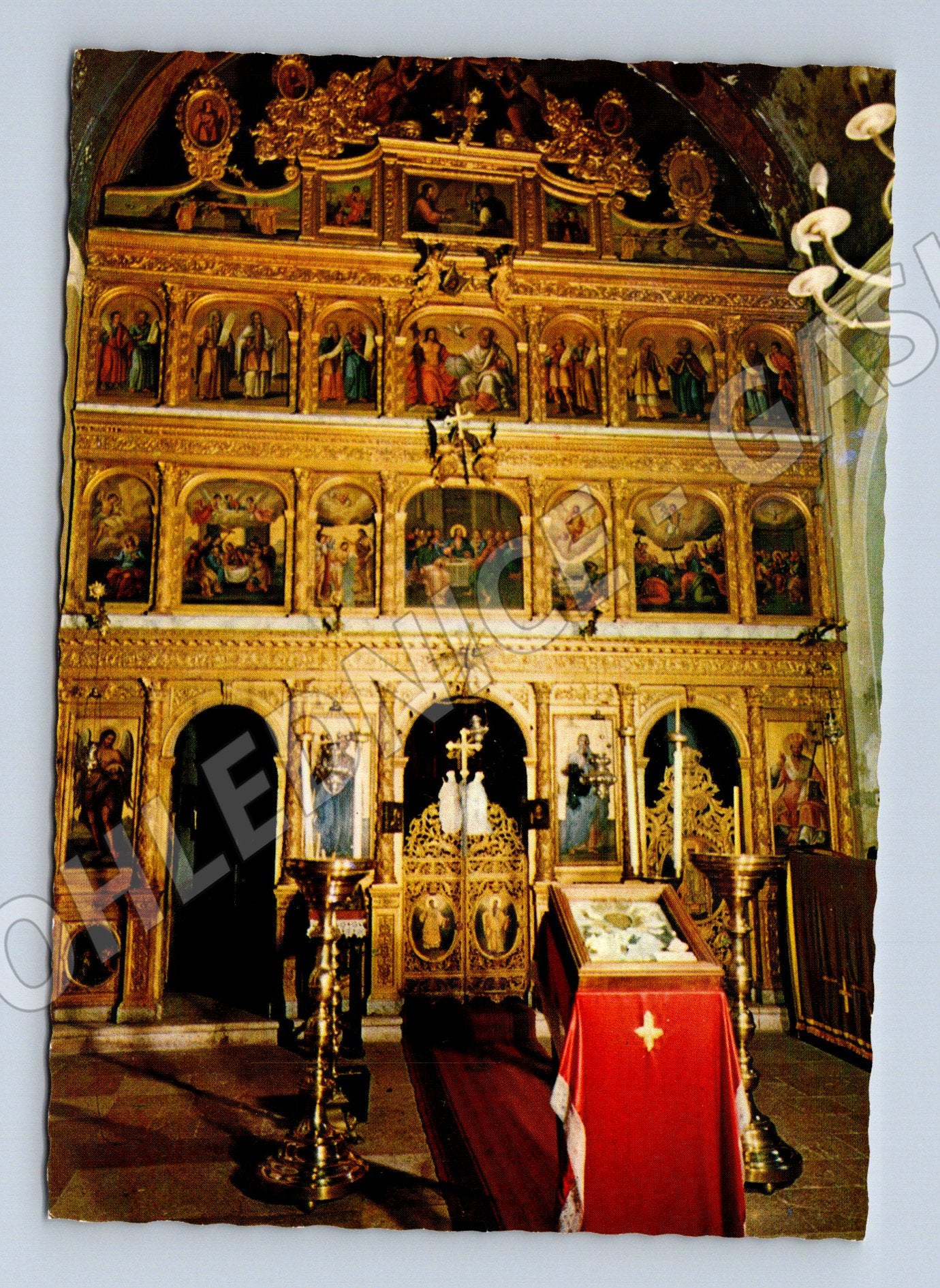 Pohlednice Sveti Stefan Praskvica Monastýr ikonostas 19. stol (M13481)