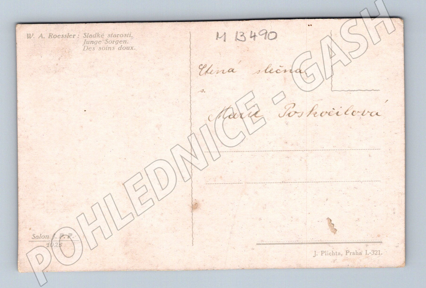 Pohlednice Sladké starosti W. A. Roessler (M13490)