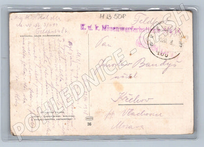 Pohlednice Dělostřelectvo polská malba (M13508)
