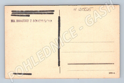 Pohlednice Bohosudov etnografická černobílá (M13565)