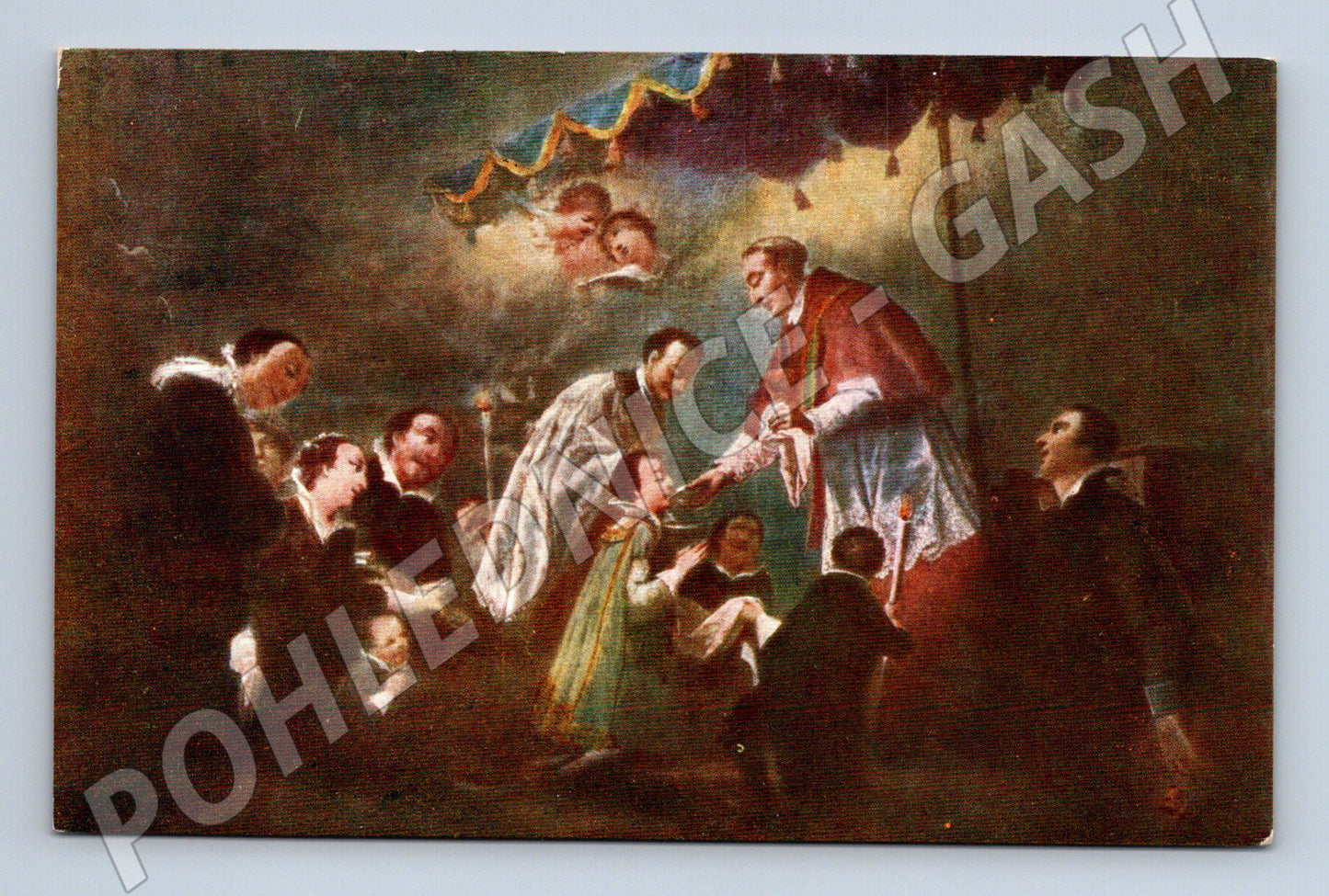 Pohlednice První svaté přijímání sv. Aloisia  IG. RAAB S. J. (M13572)