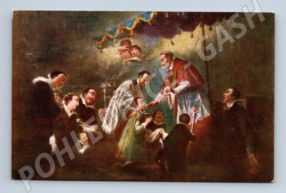 Pohlednice První svaté přijímání sv. Aloisia  IG. RAAB S. J. (M13572)