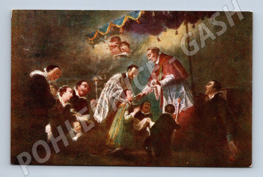 Pohlednice První svaté přijímání sv. Aloisia  IG. RAAB S. J. (M13572)
