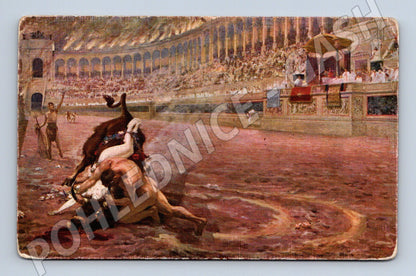 Pohlednice Gladiátorský zápas v aréně (M13589)